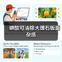 磷酸可清除大理石板面杂质（图1）
