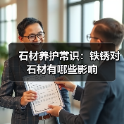 石材养护常识：铁锈对石材有哪些影响（图1）