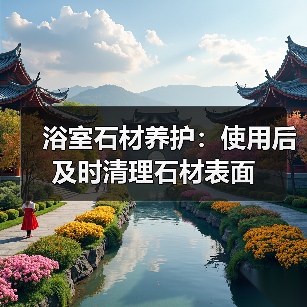 浴室石材养护:使用后及时清理石材表面(图4) 浴室石材养护:使用后及时清理石材表面(图4)