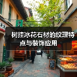 树挂冰花石材的纹理特点与装饰应用（图1）
