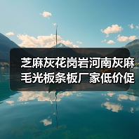 芝麻灰花岗岩河南灰麻毛光板条板厂家低价促销（图3）