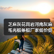 芝麻灰花岗岩河南灰麻毛光板条板厂家低价促销（图2）
