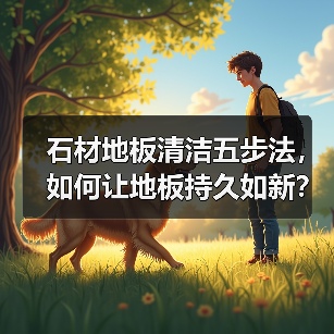 石材地板清洁五步法，如何让地板持久如新？（图1）