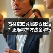 石材接缝发黑怎么处理?正确养护方法全解析(图3) 石材接缝发黑怎么处理?正确养护方法全解析(图3)