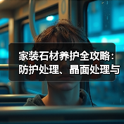 家装石材养护全攻略:防护处理、晶面处理与防水技巧(图1) 家装石材养护全攻略:防护处理、晶面处理与防水技巧(图1)